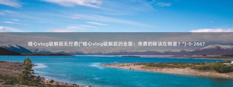 糖心vlog在线观看免费高清完整版